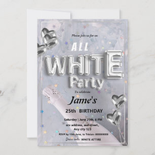 Einladung zur All White Party oder Veranstaltung