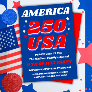 Einladung zur America 250 Patriotenparty