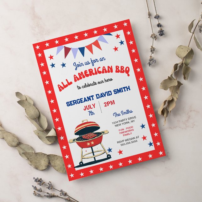 Einladung zur amerikanischen Grillparty (Von Creator hochgeladen)