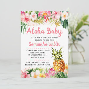 Einladung zur Ananas-Babydusche