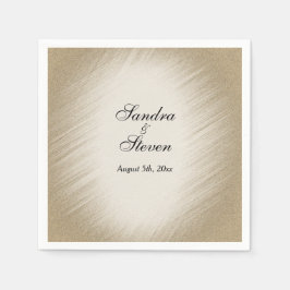 Einladung zur antiken Goldhochzeit Serviette