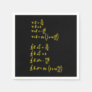 Einladung zur Aufkleber-Formel für Physik Serviette