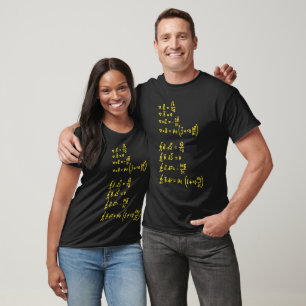 Einladung zur Aufkleber-Formel für Physik T-Shirt