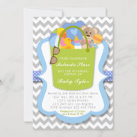 Einladung zur Baby-Dusche - Baby-Eimer der Dinge