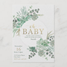 Einladung zur Baby-Dusche - Blumenladen