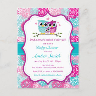 Einladung zur Baby-Dusche von Owl Girl