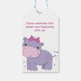 Einladung zur Baby Elephant Celebration Baby Showe Geschenkanhänger
