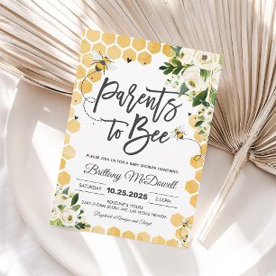 Einladung zur Baby-Party "Eltern werden Bienen"