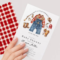 Einladung zur Baby-Party Little Cowboy