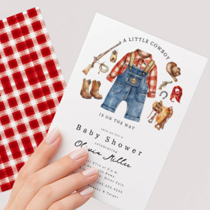 Einladung zur Baby-Party Little Cowboy