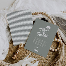 Einladung zur Baby-Party 'Neu im Golfclub'