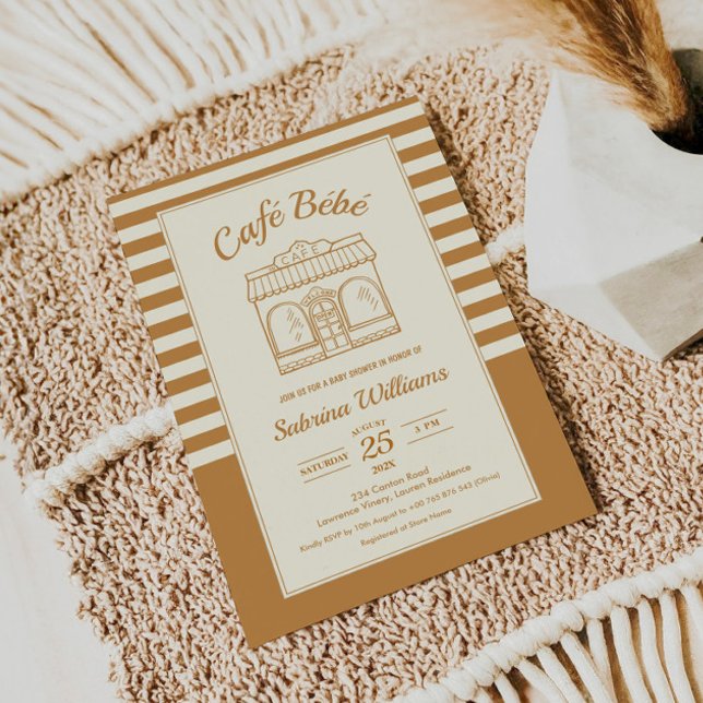 Einladung zur Baby Shower CAFÉ BÉBÉ (Von Creator hochgeladen)