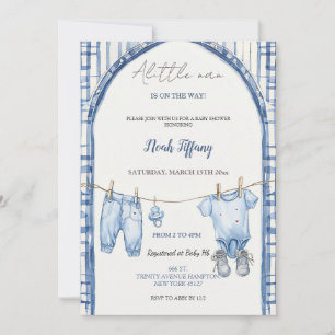 Einladung zur Baby Shower für den kleinen Mann, ru