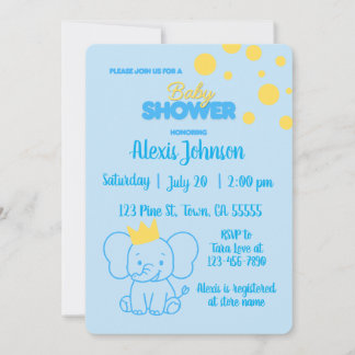 Einladung zur Baby Shower für den kleinen Prinzen 