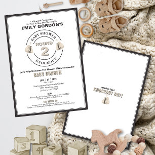 Einladung zur Baby Shower Knockout