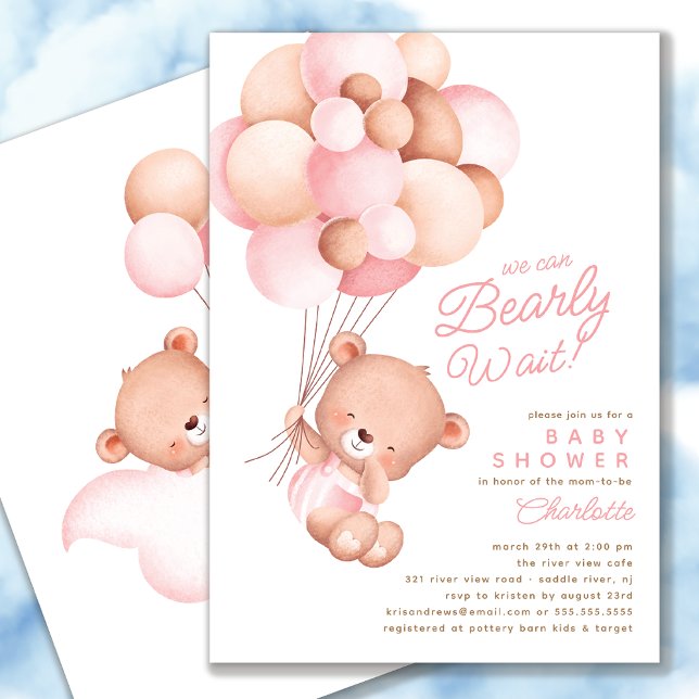 Einladung zur Baby Wait Girl Baby Dusche (Von Creator hochgeladen)