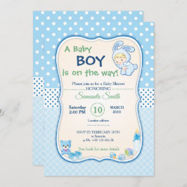Einladung zur Babydusche, ein Junge