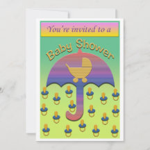 Einladung zur Babydusche (Infos auf der Rückseite)