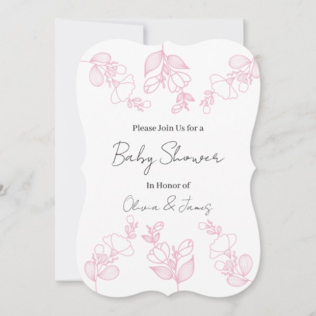 Einladung zur Babyparty (Vorderseite)