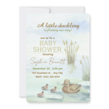 Einladung zur Babyparty für Ente & Entenküken
