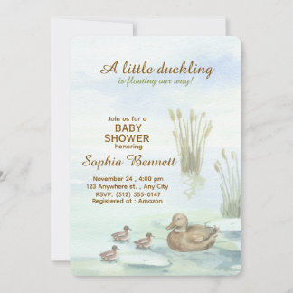 Einladung zur Babyparty für Entenküken