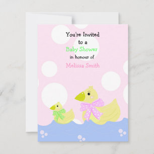 Einladung zur Babyparty für kleines Entenkind