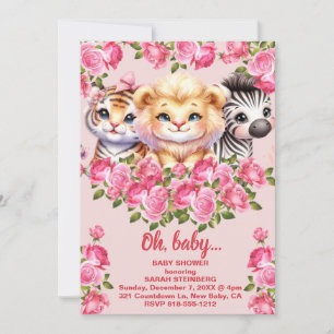 Einladung zur Babyparty für Mädchen