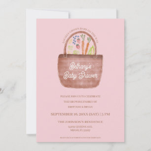 Einladung zur Babyparty für Mädchen auf dem Bauern