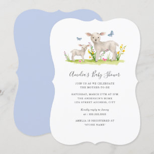 Einladung zur Babyparty für Mamma und Lamm