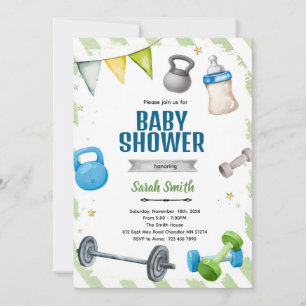 Einladung zur Babyparty im Fitnessstudio