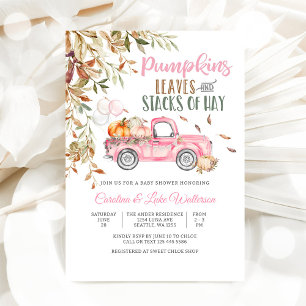 Einladung zur Babyparty im Herbst