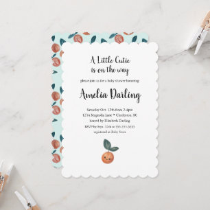 Einladung zur Babyparty Little Cutie Baby Shower m