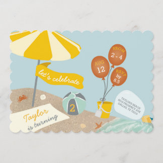 Einladung zur Beach Birthday Party
