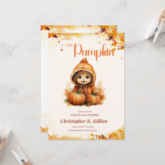 Einladung zur bearbeitungsfähigen Klein-Pumpkin-Ki