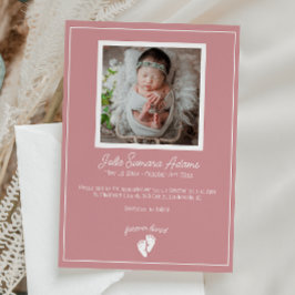 Einladung zur Beerdigung von Kleinkindern