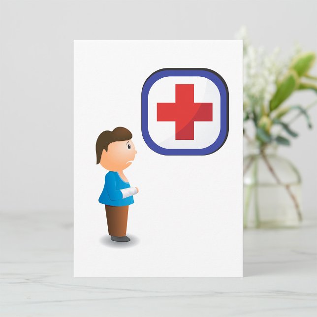 Einladung zur Behandlung verletzter Jungen (Von Creator hochgeladen)