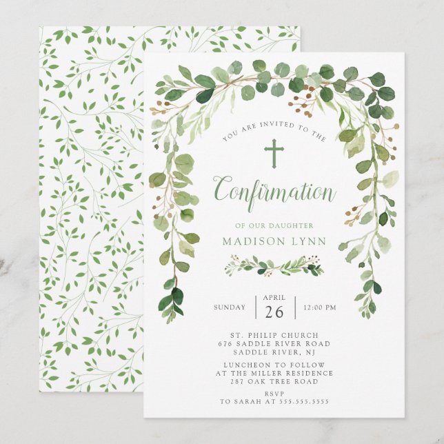 Einladung zur Bestätigung der weichen grünen Linse (Vorne/Hinten)