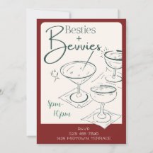 Einladung zur Besties + Bevvies Cocktailparty