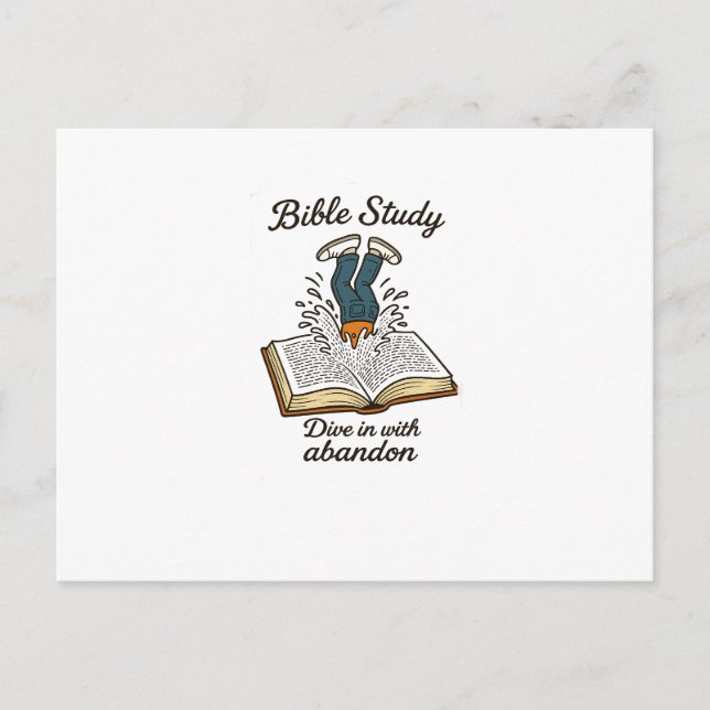 Einladung zur Biologie Postkarte (Vorderseite)