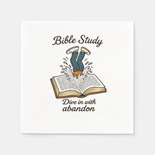 Einladung zur Biologie Serviette