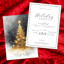 Einladung zur Black and Gold Business-Feier