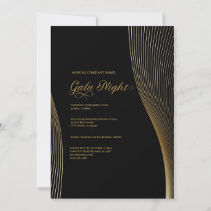 Einladung zur Black and Gold Company Gala Night
