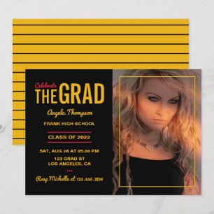 Einladung zur Black and Gold Graduation Party