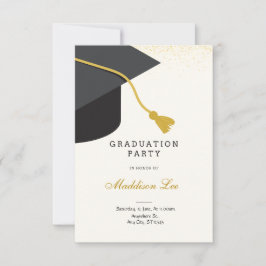 Einladung zur Black and Gold Graduation Party