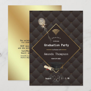 Einladung zur Black and Gold Virtual Graduation Pa