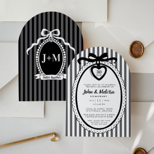Einladung zur Black Bow Coquette-Jubiläumsfeier