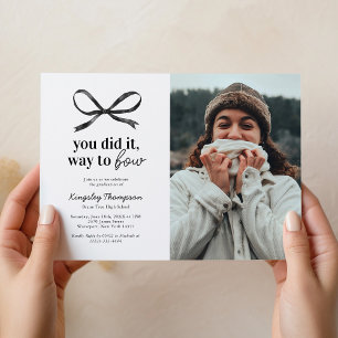 Einladung zur Black Bow Graduation Party