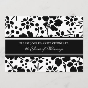 Einladung zur Black Floral 20-Jahres-Jubiläumsfeie