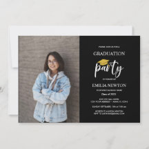 Einladung zur Black Foto Graduation Party 2023