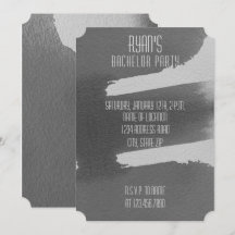 Einladung zur Black & Gray Bachelor Party